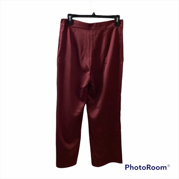 MaxMara Leisure Woven Satin Trouser Pants - Picture 4 of 8